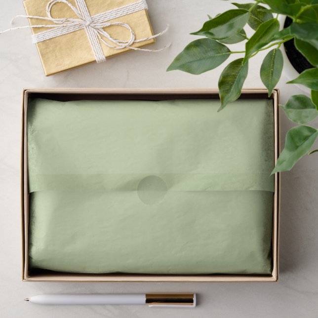 Papel De Seda Cor Sólida Verde Maçã Pastel  (Presente)