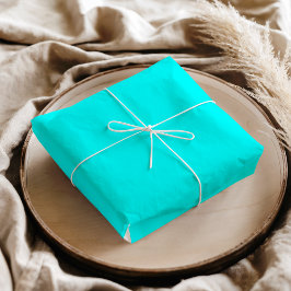 Papel De Seda Cor Sólido Azul Neon | Clássico