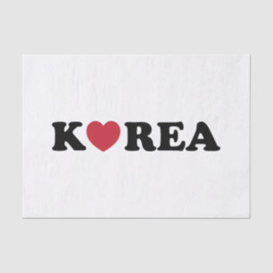 Papel De Seda Coração de Amor da Coreia