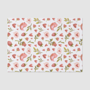 Papel De Seda Coração de Rosas Vermelhas Doce Dia dos Namorados
