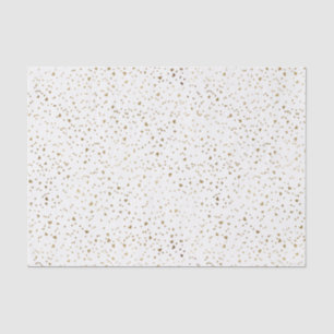 Papel De Seda Coração Dourado