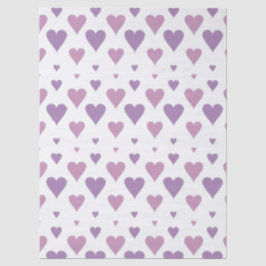 Papel De Seda Coração Pastel
