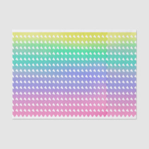 Papel De Seda Corações Arco-Íris