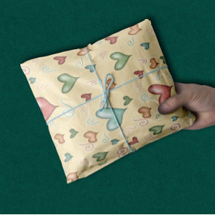 Papel De Seda Corações bonitos para o bebê
