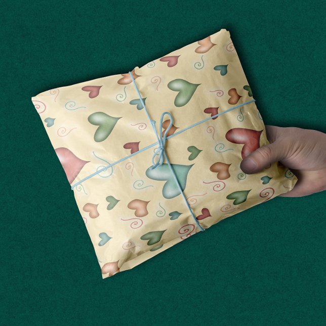 Papel De Seda Corações bonitos para o bebê (Criador carregado)