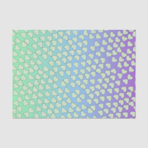 Papel De Seda Corações Coloridos