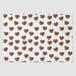 Papel De Seda Corações de Chocolate 