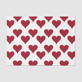 Papel De Seda Corações de Coisas Raparigas (Design 46 Série Verm