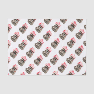 Papel De Seda Corações de sopro do amor dos beijos do guaxinim