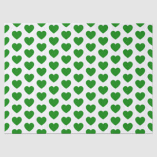 Papel De Seda Corações, Livro Verde sobre Tecidos Brancos