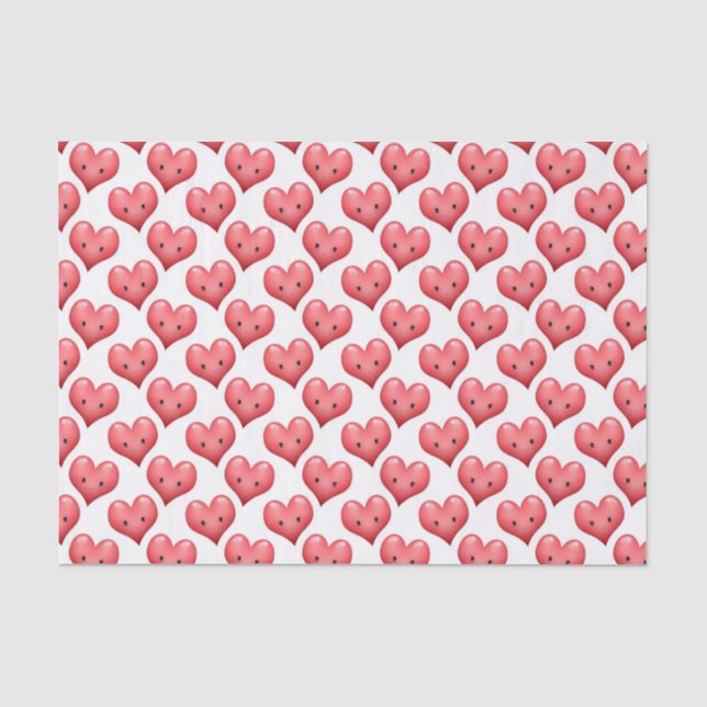 Papel De Seda Corações Pequeninos Fofos (Frente )