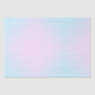 Papel De Seda Corações Rosa Azul Branco Divertidos