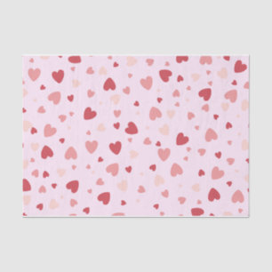 Papel De Seda Corações Vermelho e Rosa do Pastel dia de os namor