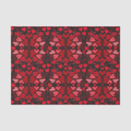 Papel De Seda Corações Vermelho e Rosa em Dias de os namorados d