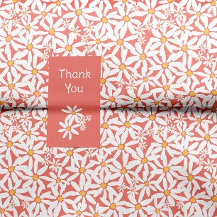 Papel De Seda Coral - Faça minha margarida