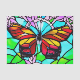 Papel De Seda Cores de Fogo Decoupage da Borboleta