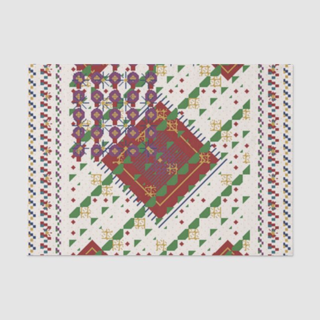 Papel De Seda Cores de Natal  (Frente )
