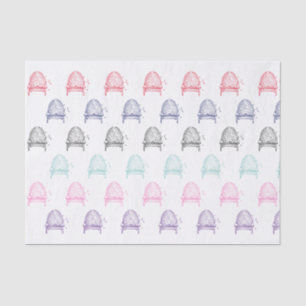 Papel De Seda Cores DIY Colmeia e Abelhas #2 Heráldico Vintage
