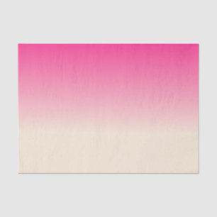 Papel De Seda Cores em Gradiente Branco Antigo e Rosa Céu de Inv
