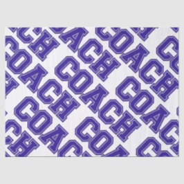 Papel De Seda Cores Escolares - Letras de Varsidade Azul-Branco