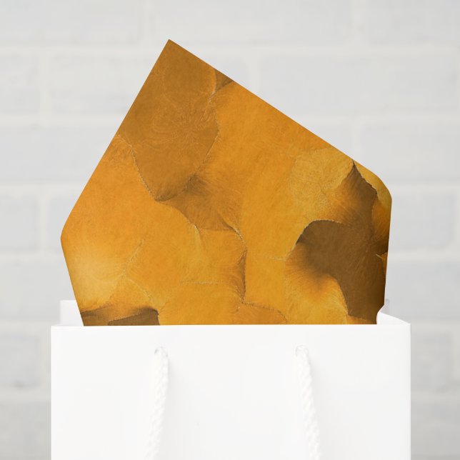 Papel De Seda Cores Terrosas Naturais Quentes Ocre Dourado (Sacola de presentes)
