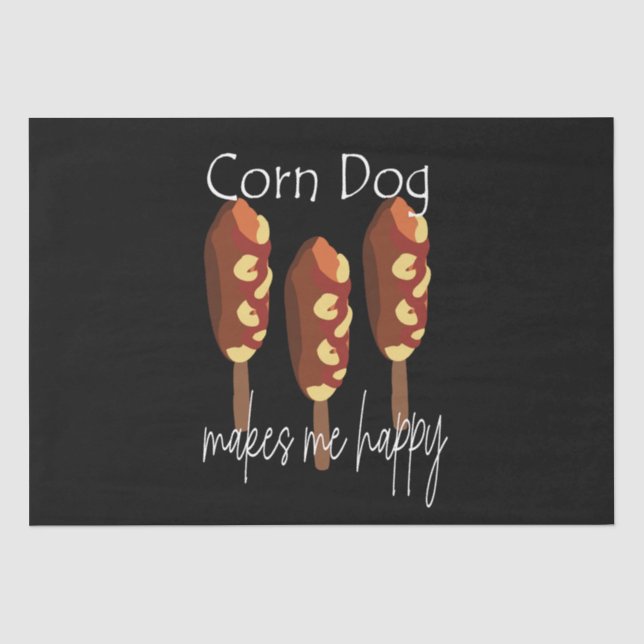 Papel De Seda Corndog Me Faz Feliz (Frente )