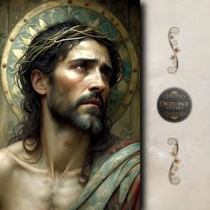 Papel De Seda Coroa de Espinhos de Jesus Decoupage