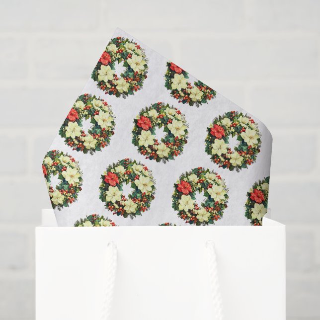 Papel De Seda Coroa de Feriado (Sacola de presentes)