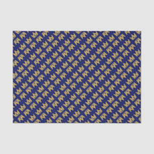 Papel De Seda Coroa de grafite Dourada