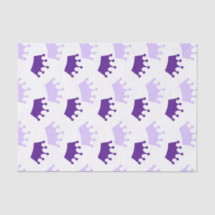 Papel De Seda Coroa Real Roxa Chás de Bebê da Princesa de Contos