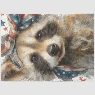 Papel De Seda Corrente Patriótica Decoupage com Bandeira Bandana