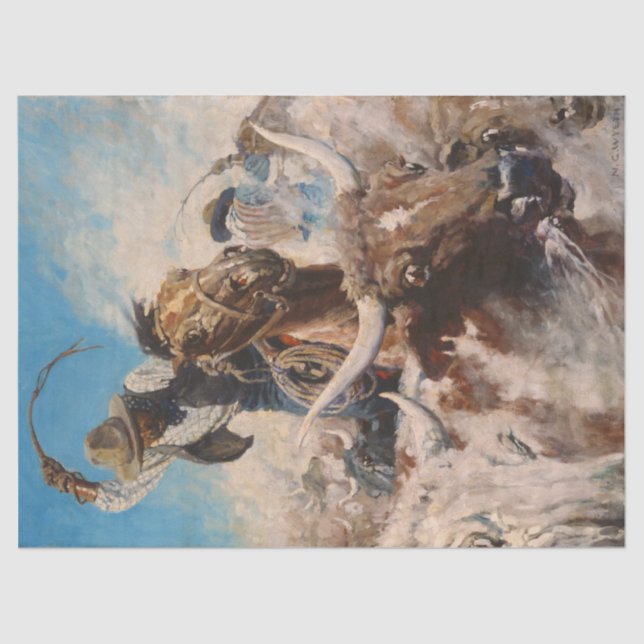 Papel De Seda Corte por Newell Convers Wyeth (Frente )