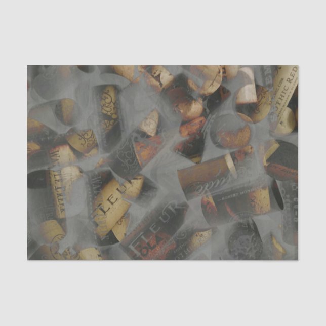 Papel De Seda Cortiça de vinho Deluxe (Frente )