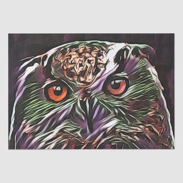 PAPEL DE SEDA CORUJA FOFINHA   (Frente )