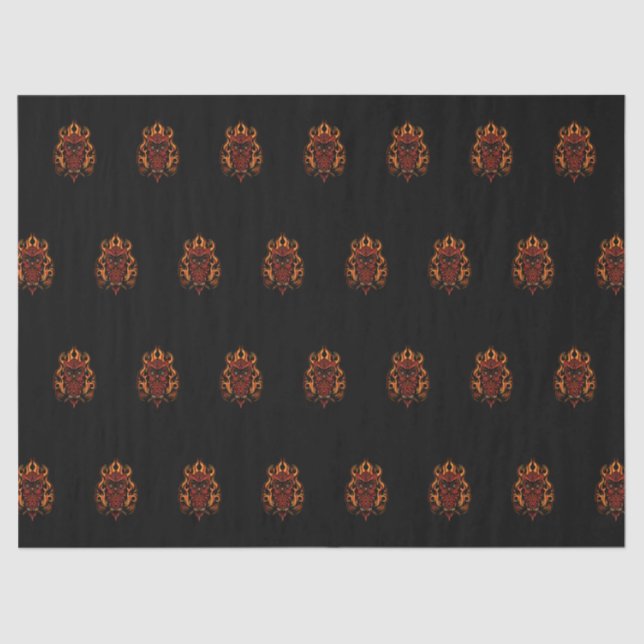 Papel De Seda Coruja-Fogo (Frente )