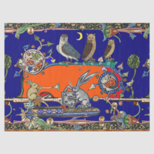 Papel De Seda Coruja Noturna MÚSICA MEDIEVAL BESTIARY FAZER, coe
