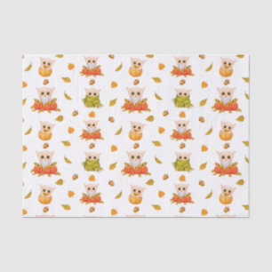 Papel De Seda Corujas Adoráveis