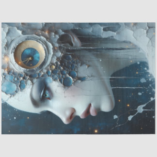 Papel De Seda Cosmic Surreal Fantasy Woman Decoupage