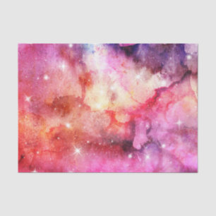 Papel De Seda Cósmico rosa (série Design 38 rosa)