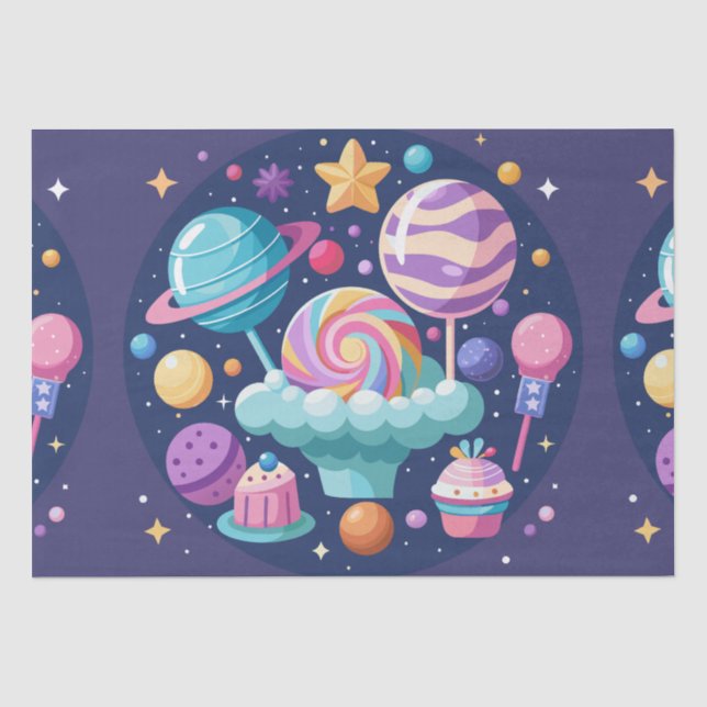 Papel De Seda Cosmmic Candy Wonderland (Frente )