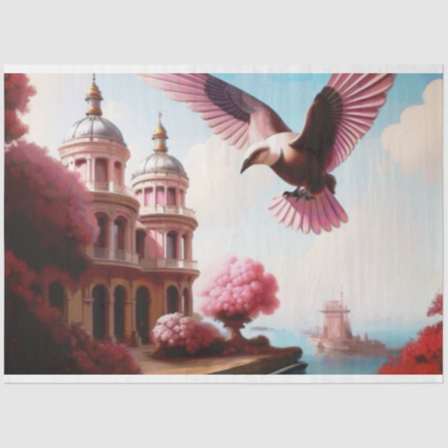 Papel De Seda Costa de Pássaro Francês (Frente )