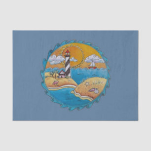 Papel De Seda Costa do mar, zona ensolarada, diversão de praia