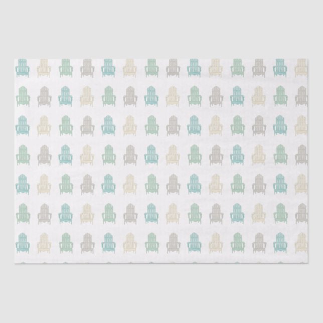 Papel De Seda Costeira Adirondack Chairs Lake House Beach House (Frente )