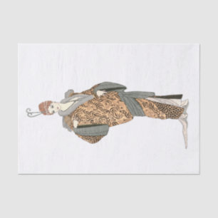 Papel De Seda Costumes Parisiens - Manteau du soir, Decoupage