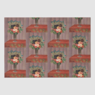 Papel De Seda Cottagecor floral francês vintage Henri Rousseau