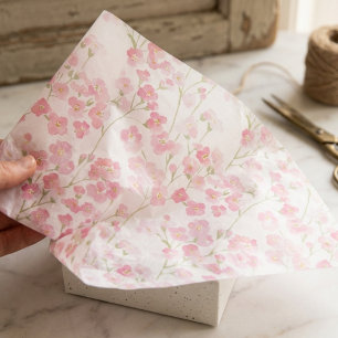 Papel De Seda Cottagecore Floral Botânica de Flores Silvestres