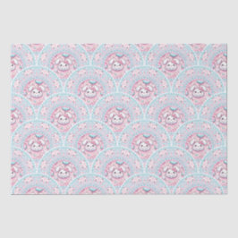 Papel De Seda Cotton Candy Kawaii Bunny Mandala Art Deco Scallop