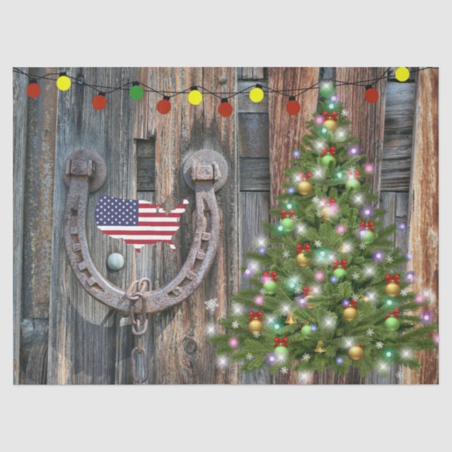 Papel De Seda Country Charm Christmas (Frente )