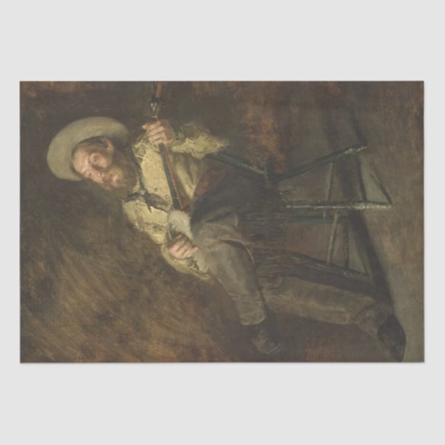 Papel De Seda Country Man the Playing Banjo and Singing (Frente )
