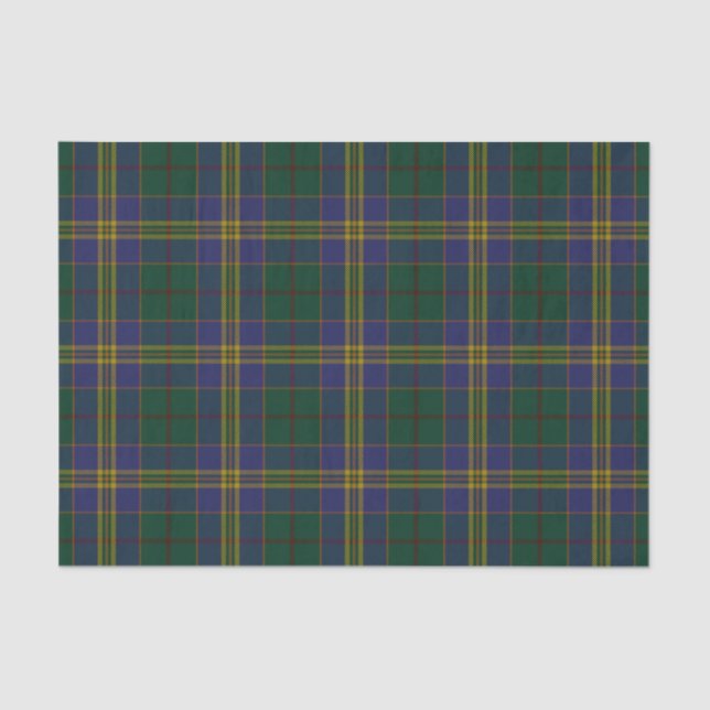 Papel De Seda County Kilkenny Irish Tartan (Frente )